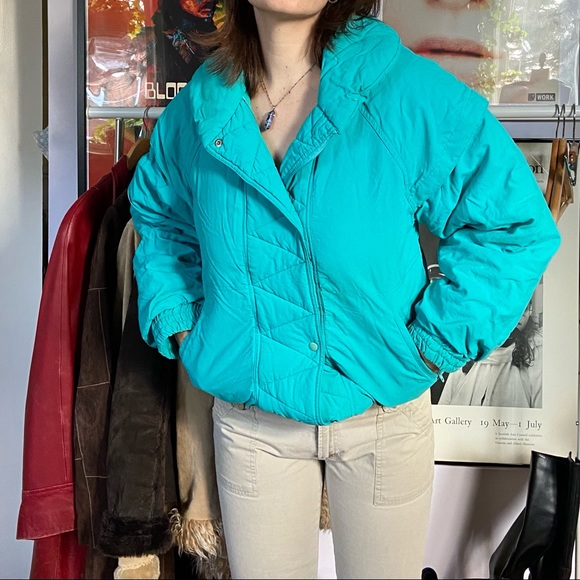 Retro 80’s puffer jacket - Picture 1 of 4